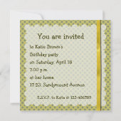 Invitation Bébé dragon (Dos)