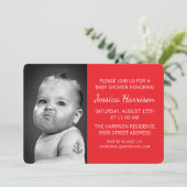 Invitation Bébé dur de Beared (Debout devant)