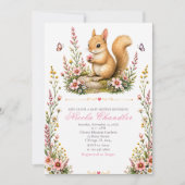 Invitation Bébé Écureuil Baby Shower (Devant)