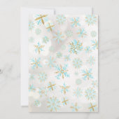 Invitation Bébé élégant Il fait froid dehors Baby shower garç (Dos)