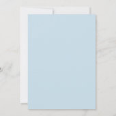 Invitation Bébé éléphant bleu Baby Shower Sprinkle (Dos)