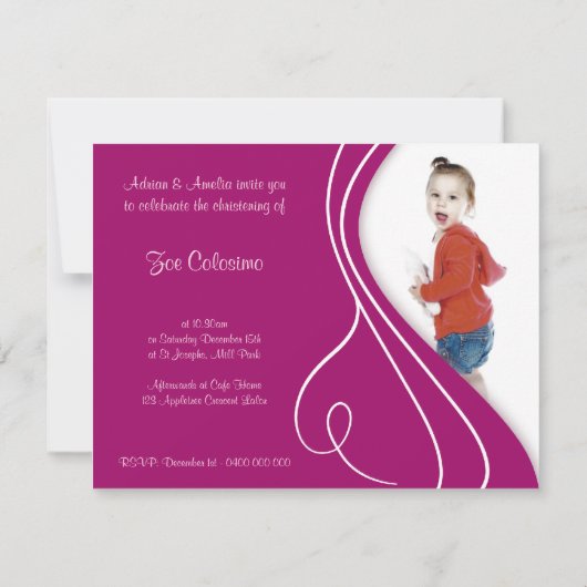 INVITATION BÉBÉ EN COLÈRE (Dos)