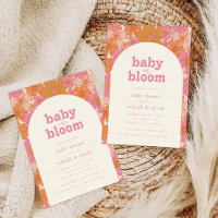 Bébé en Fleur Arc Floral rose rétro |
