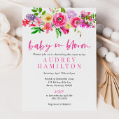 Invitation Bébé En Fleur Baby shower Floral