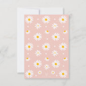 Invitation Bébé En Fleur Boho Blush Daisy Floral Girl Douche (Dos)