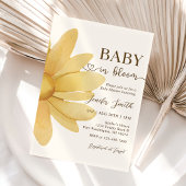 Invitation Bébé En Fleur Boho Daisy Floral Fille Douche