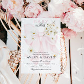 Invitation Bébé en Fleur Daisy Baby shower de fille de garçon