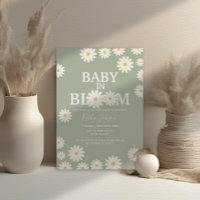 Bébé en Fleur Daisy Baby shower vert olive