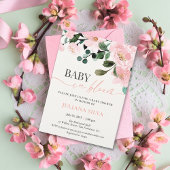 Invitation Bébé en fleur d'aquarelle fleurie Baby shower fill