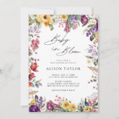 Invitation Bébé En Fleur De Printemps Fleur Baby shower (Devant)