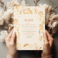Bébé en fleur | Douche florale à ressort bleu