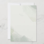 Invitation Bébé en fleur | Douche florale à ressort Turquoise (Dos)