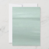 Invitation Bébé en fleur | Douche florale à ressort Turquoise (Dos)