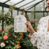 Invitation Bébé en Fleur Été Jardin Floral Baby shower