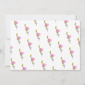 Invitation Bébé en Fleur Fleur sauvage Baby shower de pelouse (Dos)