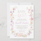 Invitation Bébé En Fleur Fleur sauvage Baby shower Floral (Devant)