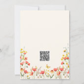 Invitation Bébé en fleur Fleur sauvage habillé Baby shower fi (Dos)