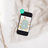 Invitation Bébé en fleur FLoral Baby shower esthétique