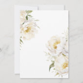 Invitation Bébé en Fleur Floral Élégant Baby shower (Dos)