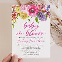 Bébé En Fleur Gras Baby shower Floral