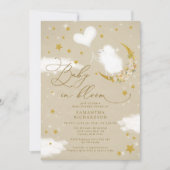 Invitation Bébé en fleur Petit Baby shower agneau (Devant)