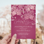 Invitation Bébé En Fleur Printemps Cherry Blossom Douche