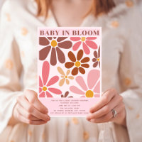 Bébé En Fleur Rétro Vintage Terracotta Rose Floral