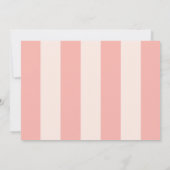 Invitation Bébé en fleurs (Dos)