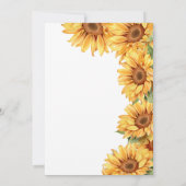 Invitation Bébé en fleurs aquarelle baby shower floral (Dos)