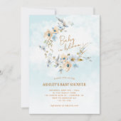 Invitation Bébé en fleurs Baby Shower Fleur de sauvageonne (Devant)