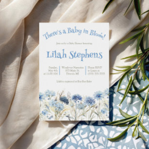 Invitation Bébé en fleurs ! Baby shower fleurs sauvages