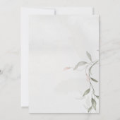 Invitation Bébé en fleurs Baby shower floral de printemps (Dos)