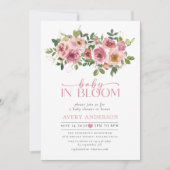 Invitation Bébé en fleurs Joli Baby shower floral (Devant)