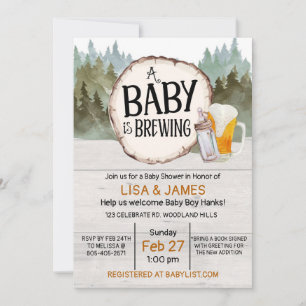 Invitation Bébé en préparation, Baby shower, Mixte