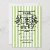 Invitation bébé en route Fête de bébé sur le thème du café à (Devant)
