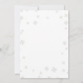 Invitation Bébé en soie Il fait froid dehors du Baby shower (Dos)