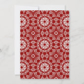 Invitation Bébé Enfant Baptême bébé Or Croix d'or Dentelle (Dos)