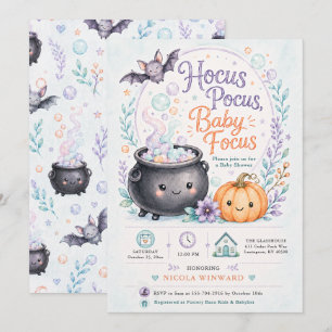 Invitation Bébé est en train de brasser Baby Shower Sorcière
