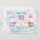 Invitation Bébé face sexe Reveillez l'invitation (Devant)