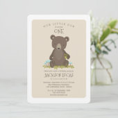 Invitation Bébé fête d'anniversaire de peu d'enfant de CUB (Debout devant)