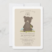 Invitation Bébé fête d'anniversaire de peu d'enfant de CUB (Devant)