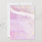 Invitation Bébé Fille Daisies Balloon Baby shower rose (Dos)