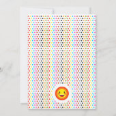 Invitation Bébé fille deuxième anniversaire merry-aller-round (Dos)