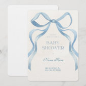 Invitation Bébé Fille ou Garçon Cadeaux (Devant / Derrière)