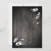 Invitation Bébé fille Rustique aventure bébé douche (Dos)