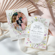 Bébé fleur sauvage en Fleur Baby shower floral