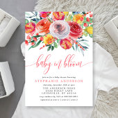 Invitation Bébé fleur sauvage En Fleur Baby shower Floral