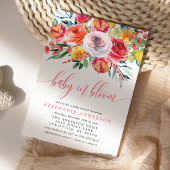 Invitation Bébé fleur sauvage En Fleur Baby shower Floral