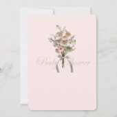 Invitation Bébé Fleur sauvage habillé dans le Baby shower Blo (Dos)