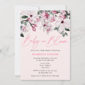 Invitation Bébé floral de printemps dans le Baby shower fleur (Devant)